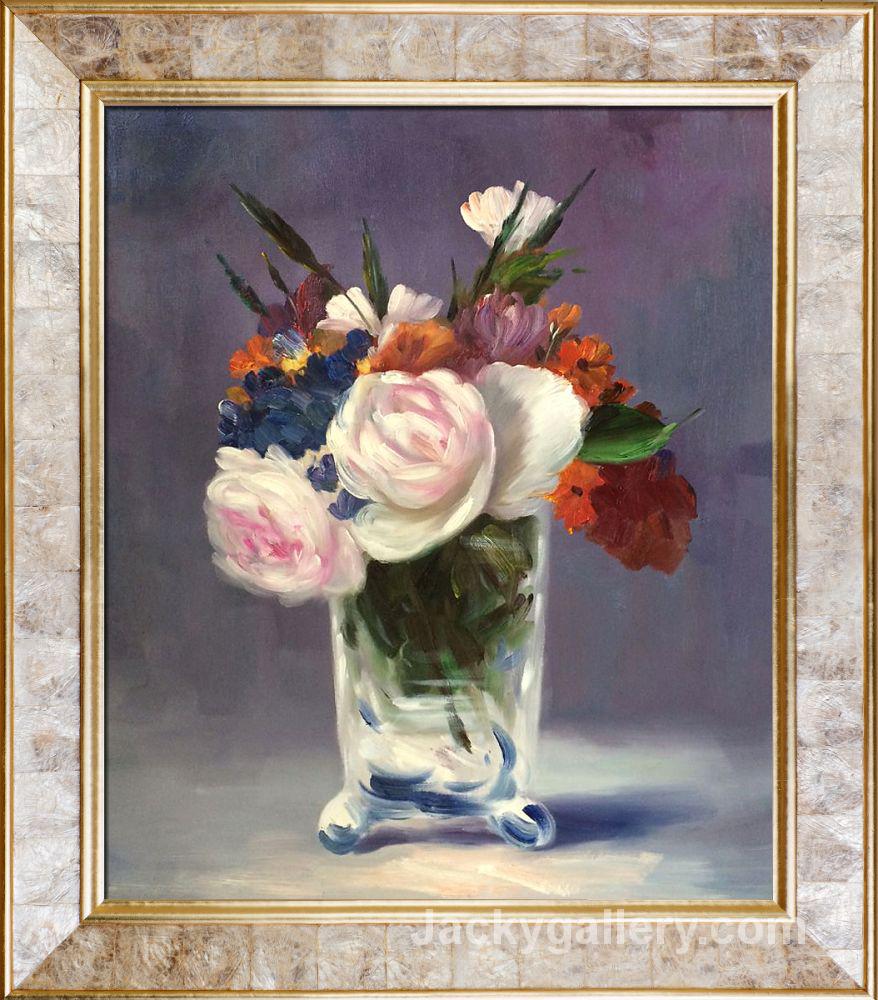 Flowers in a Crystal Vase by Edouard Manet paintings reproduction